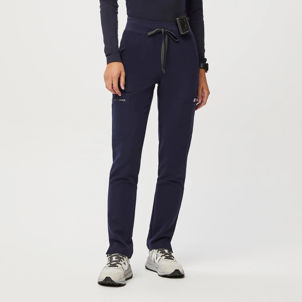FIGS Technical Collection Yola Skinny Scrub Pants Navy Blue Medical Nurse. Sz S